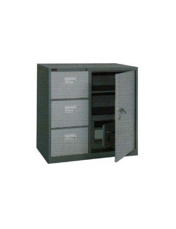 Combined Filling Cabinet 0103 SM Deep Gray Light Gray