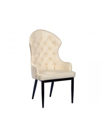 Dining Chair (IVORY White Rexene) DI-0119R