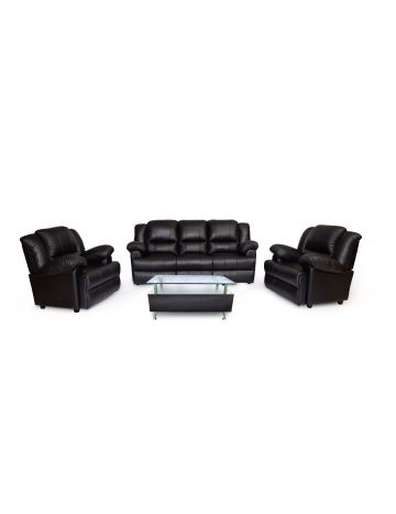 Two seater sofa-0202 LE Black