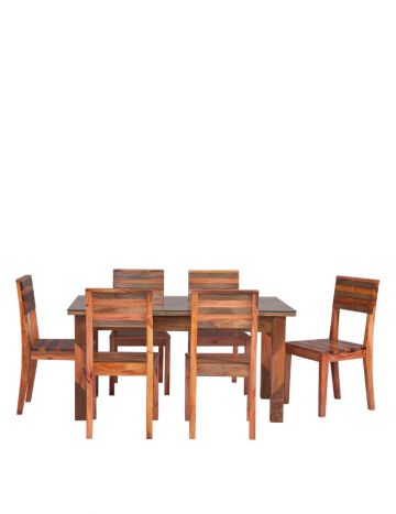 Six Seated Dining Table 6071 WF NL without glass Top