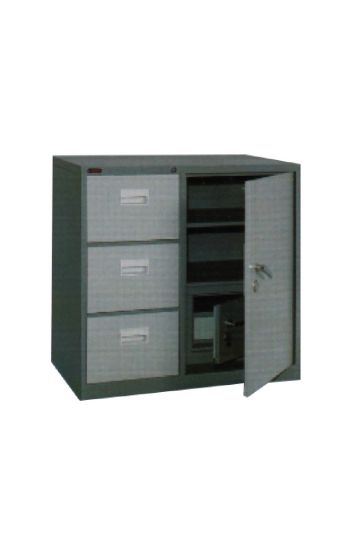 Combined Filling Cabinet 0103 SM Deep Gray Light Gray