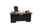 Senior Executive Table 0035 LB Light Cherry Black (With Side Rack & Drawer)