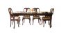 Dining Set-WCDI-0002,WTDN-6002,GTDN-6002 (Full Set with 6 Chair & Glass Top)