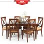 Dining Set 0075 (Full set 1:6 without Glass) WCDI-0075 NL,WTDN-6075 NL