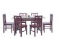 Dining Set-0073 (Full Set With 6 chair including 10mm Glass Top) 
