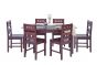 Dining Set-WCDI-0074,WTDN-6074 (Full Set With 6 chair including 10mm Glass Top )