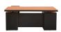 Senior Executive Table 0035 LB Light Cherry Black (With Side Rack & Drawer)